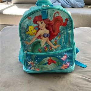 Disney Ariel and Friends Backpack - Teal and Red